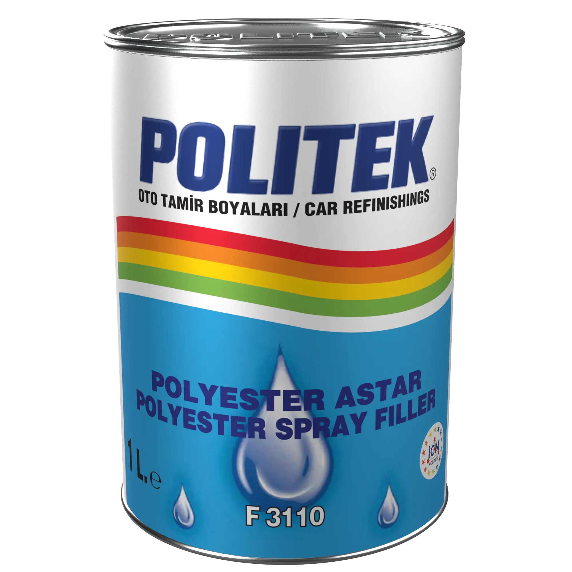 Politek® Polyester Sprey Astar + Sertleştiricisi