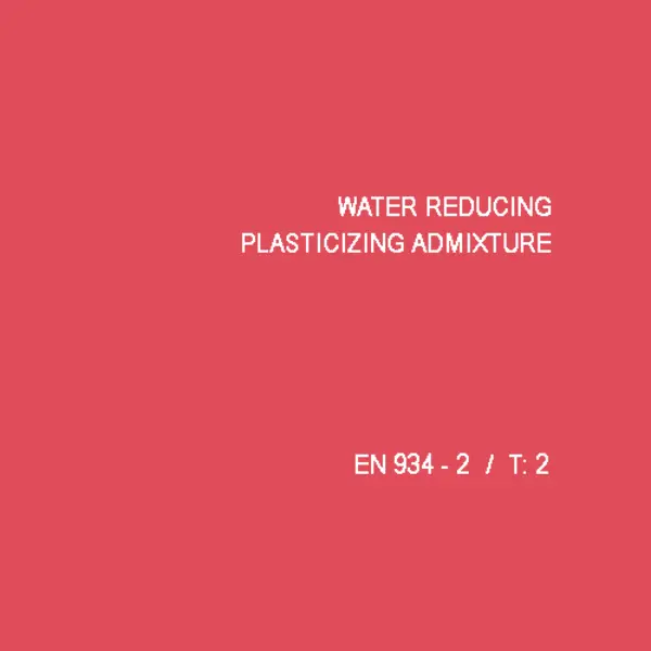 Water Reducing Plasticizer Chemical Additives