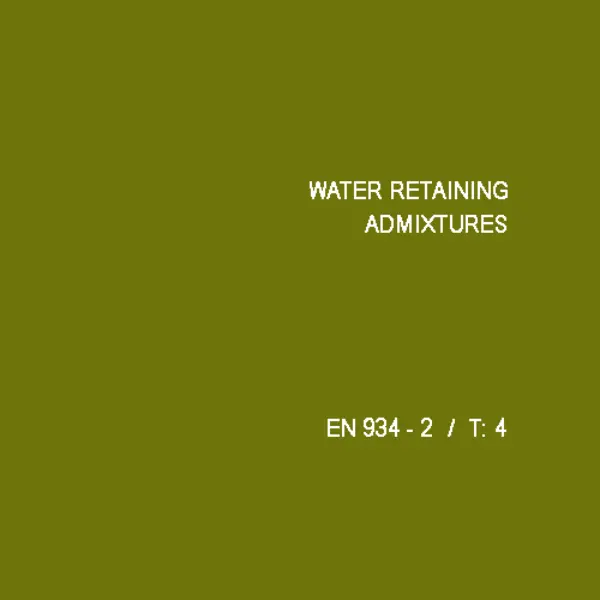Water Retaining Chemical Additives