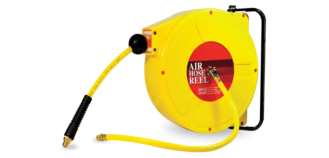 HR12 Series AIR HOSE REEL / Closed Design – Plastic Case