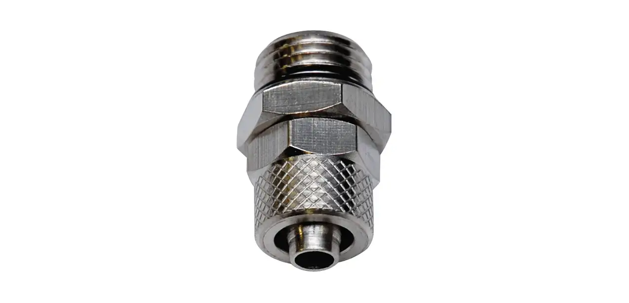 IBC Series / Metal Push on Fitting Male Straight