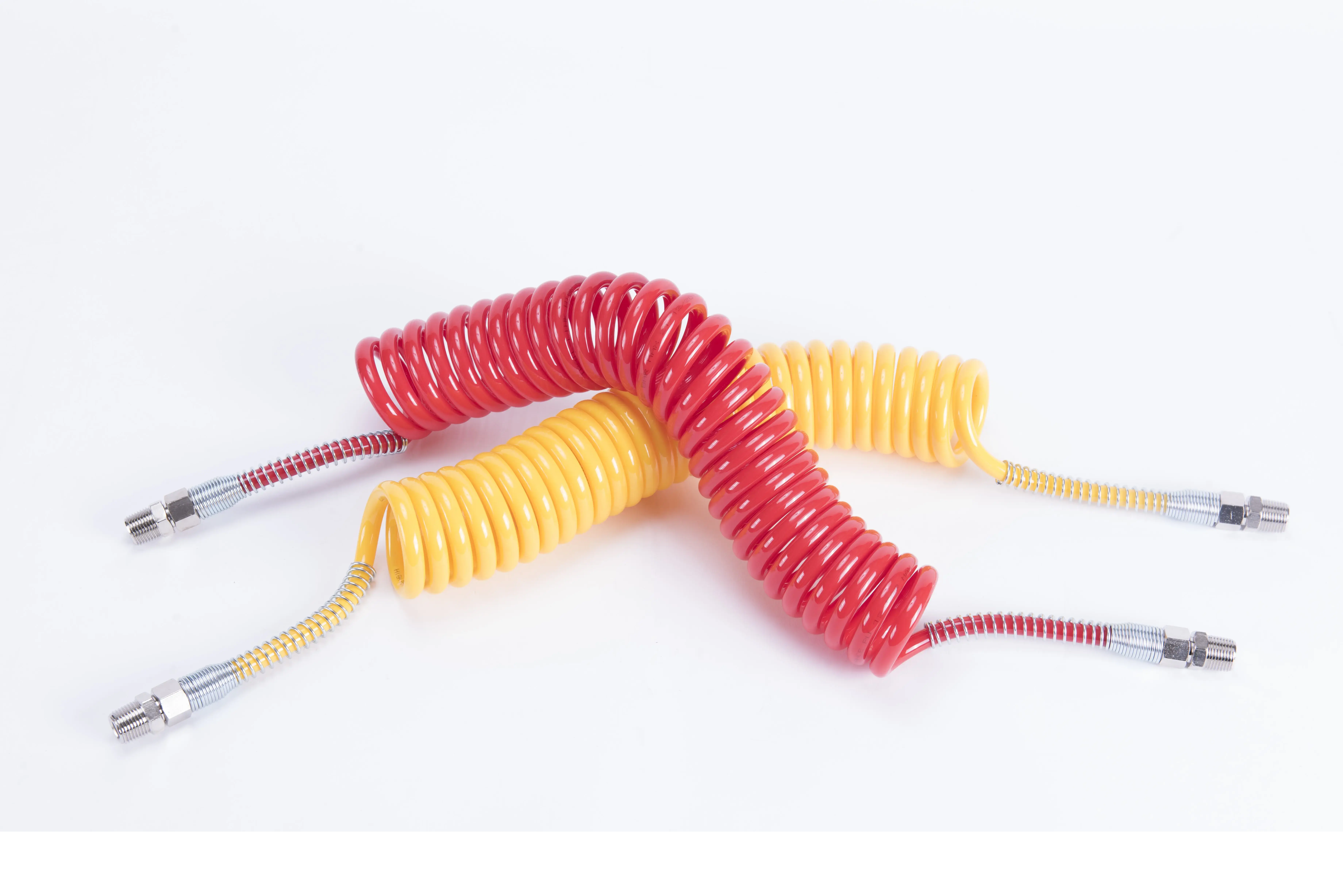 Coiled Reinforced Polyurethane Air Hose Assembly