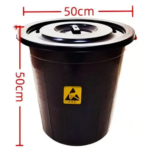 ESD 50 Litre Yuvarlak Kapaklı Atık Kutusu IZ-WB_YL50