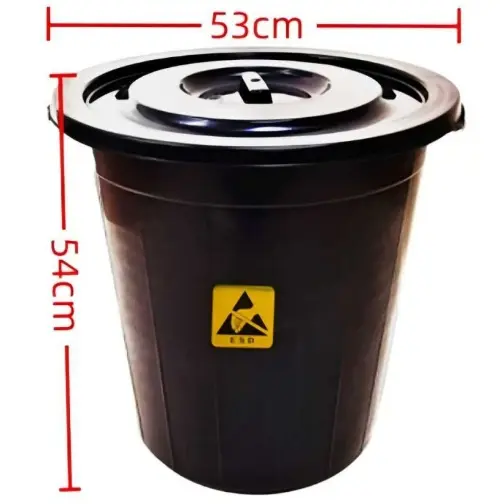 ESD 60 Litre Yuvarlak Kapaklı Atık Kutusu IZ-WB_YL60