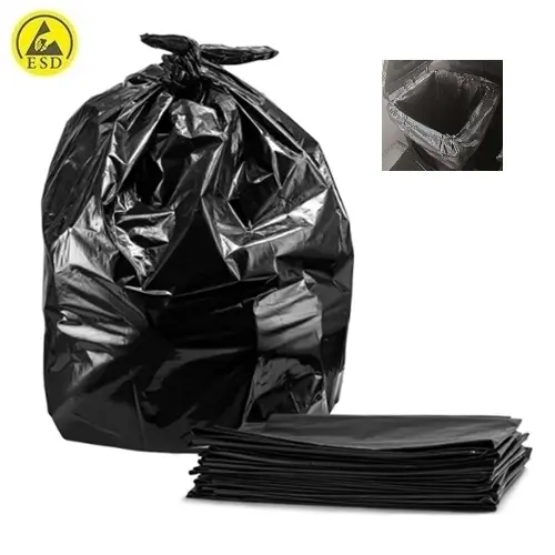 ESD İletken Siyah Çöp Kovası Poşeti 120lt IZ-WB120-B