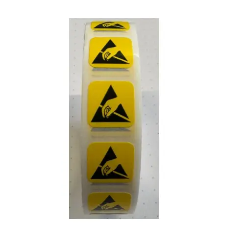 ESD Uyarı Etiketi 12.5x12.5mm IZ-L125